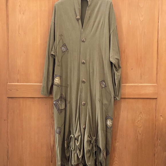 Blue Fish RARE dress Colosseum Coat in Glazed Tile Sz 2? - Picture 1 of 12